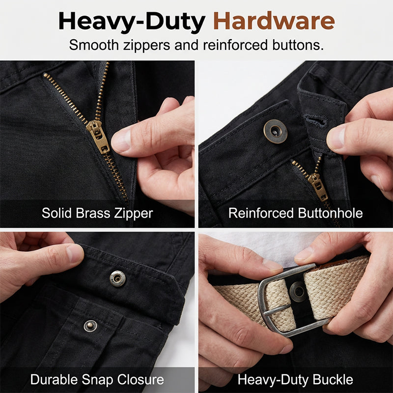 Herren taktische Arbeits-Shorts – knielang, strapazierfähig & vielseitig – ideal für Handwerk, Outdoor & Sicherheitsdienste