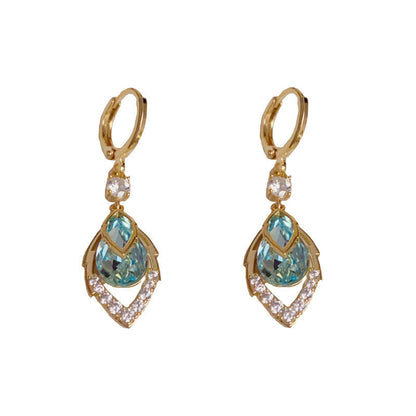 💎 50% RABATT! 💧 Himmelblaue Tropfen-Creolen mit Drop-Effekt – elegante Hänger für Damen – Leichte, funkelnde Ohrringe für den täglichen Chic oder besondere Anlässe ✨