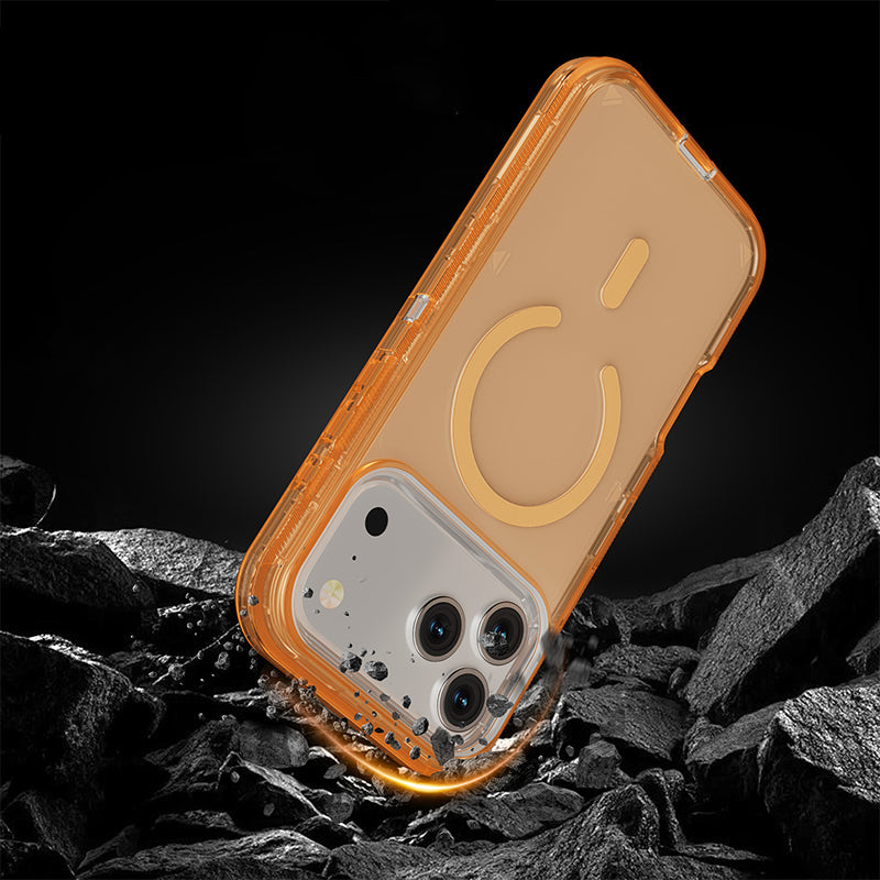 Shockproof Clear Magnetic Phone Case with Strong Magnetic Lock – Anti-Yellowing, 360° Protection, Slim Fit ✨