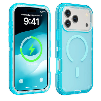 Shockproof Clear Magnetic Phone Case with Strong Magnetic Lock – Anti-Yellowing, 360° Protection, Slim Fit ✨