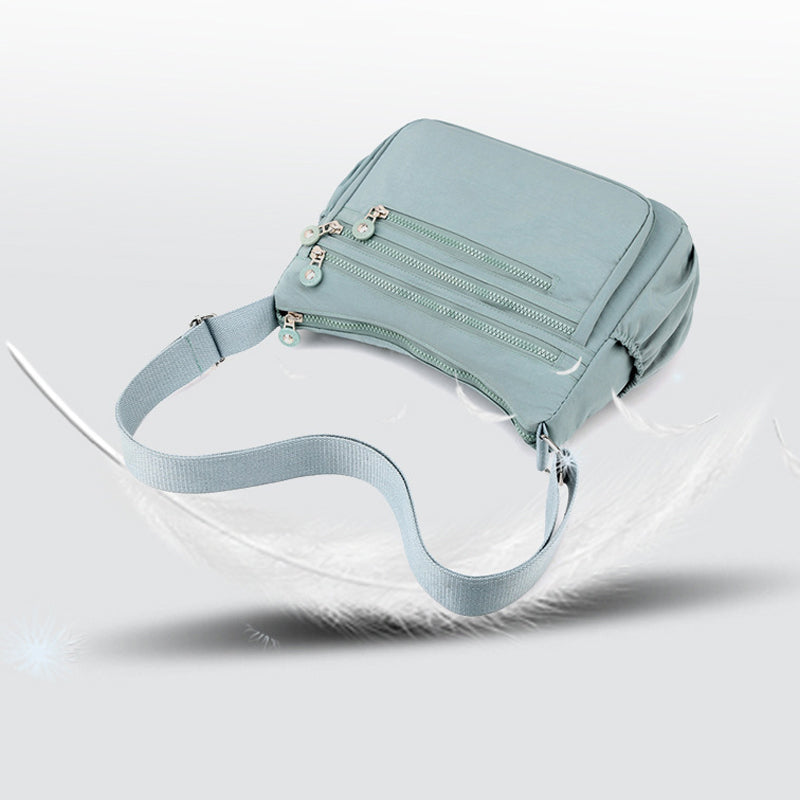 🎒2026 Neu Leichte Nylon-Umhängetasche 🧺 mit mehreren Fächern Alltagstasche