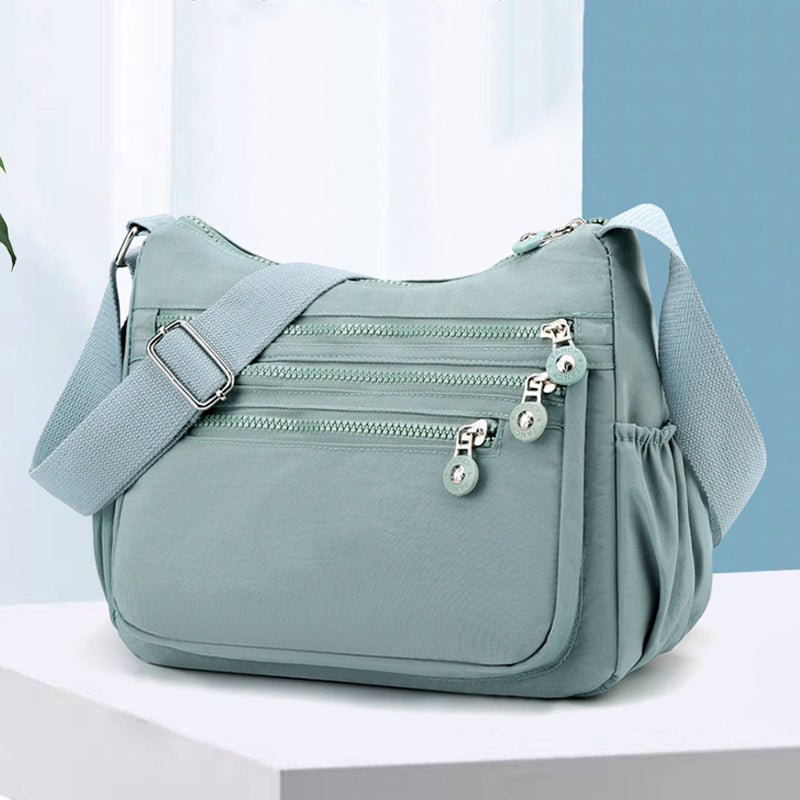 🎒2026 Neu Leichte Nylon-Umhängetasche 🧺 mit mehreren Fächern Alltagstasche