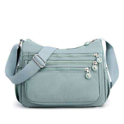 🎒2026 Neu Leichte Nylon-Umhängetasche 🧺 mit mehreren Fächern Alltagstasche