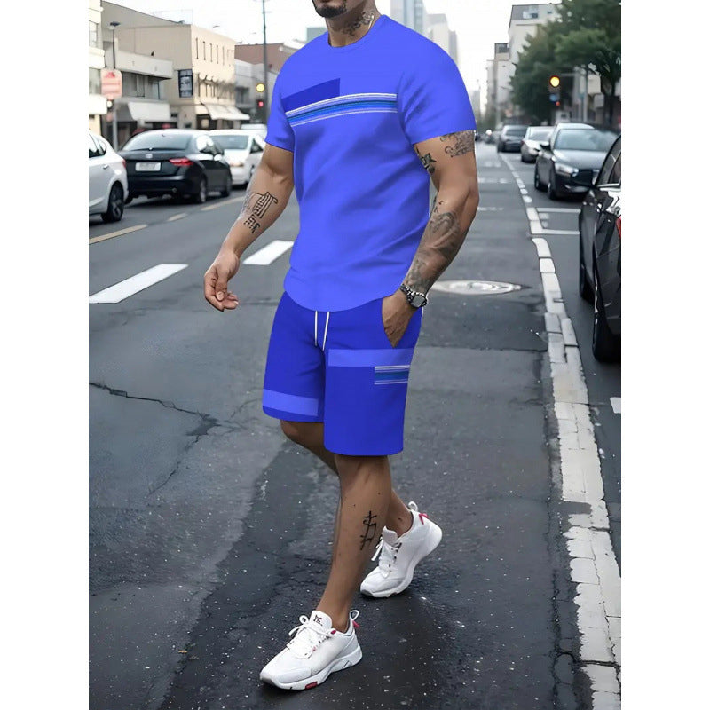 👕Herren-T-Shirt & Shorts 2-teiliges Set✨