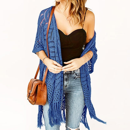 ⏰ 50 % RABATT – Nur für kurze Zeit ✨Damen Strick-Cardigan mit offener Front 🌿 Leicht & Ideal für Alltag und Sommerabende