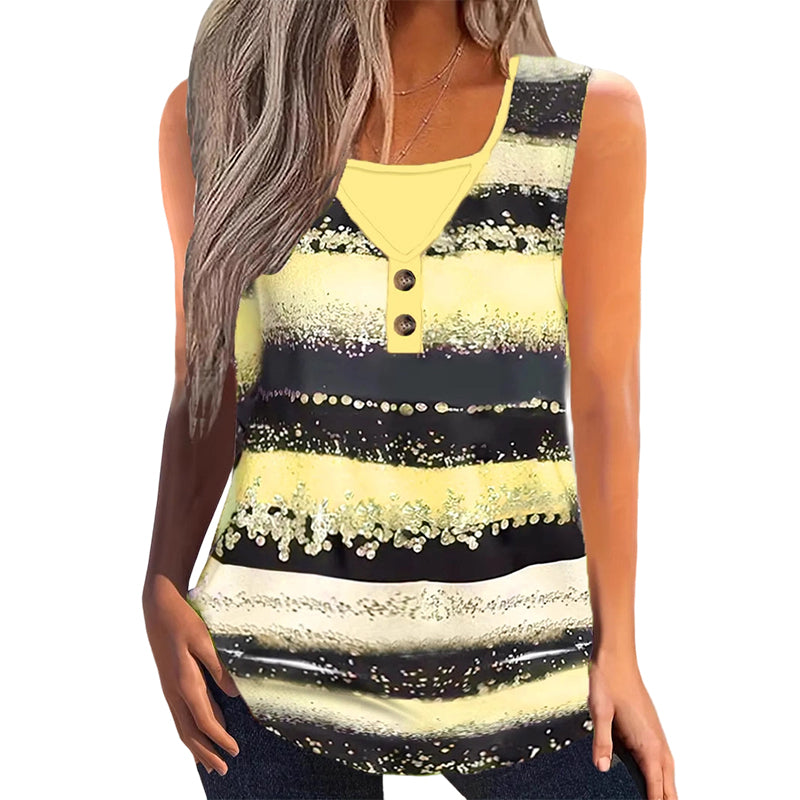 🔥Solange der Vorrat reicht: 50 % Rabatt!🎉 Gestreiftes, zweiteiliges Tanktop für Damen