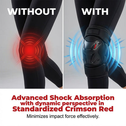 🏍️ Knie- & Ellbogenschoner 🛡️ Verstellbar & Stoßdämpfend – Ideal für Motorrad, Outdoor, Klettern und Arbeit
