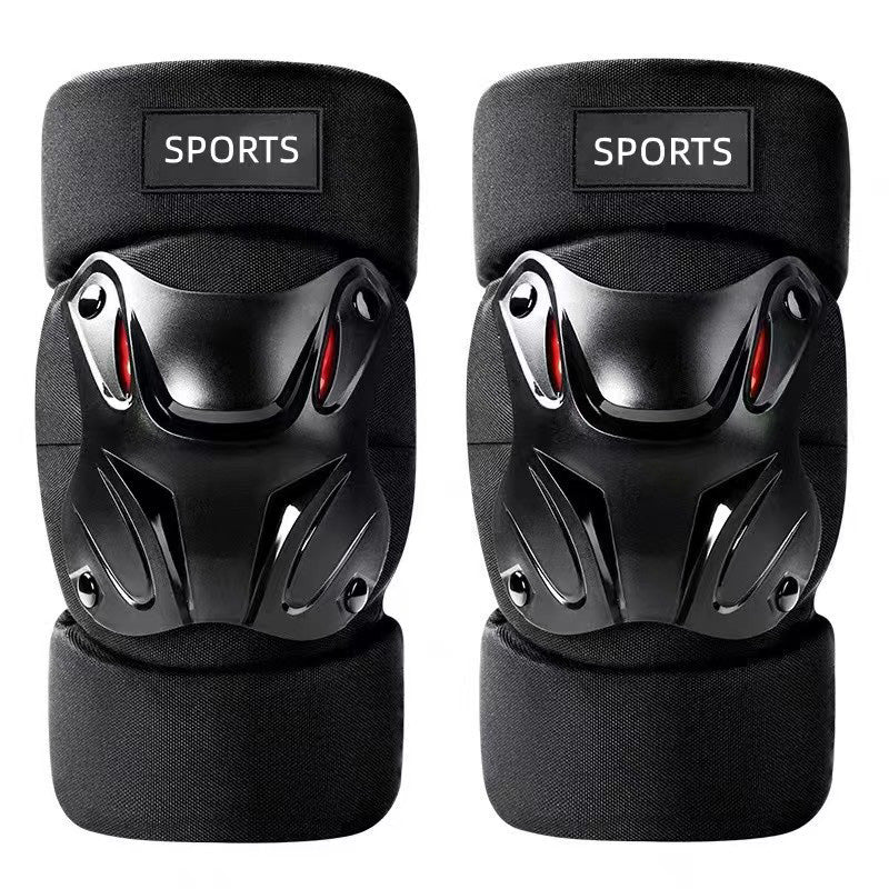 🏍️ Knie- & Ellbogenschoner 🛡️ Verstellbar & Stoßdämpfend – Ideal für Motorrad, Outdoor, Klettern und Arbeit