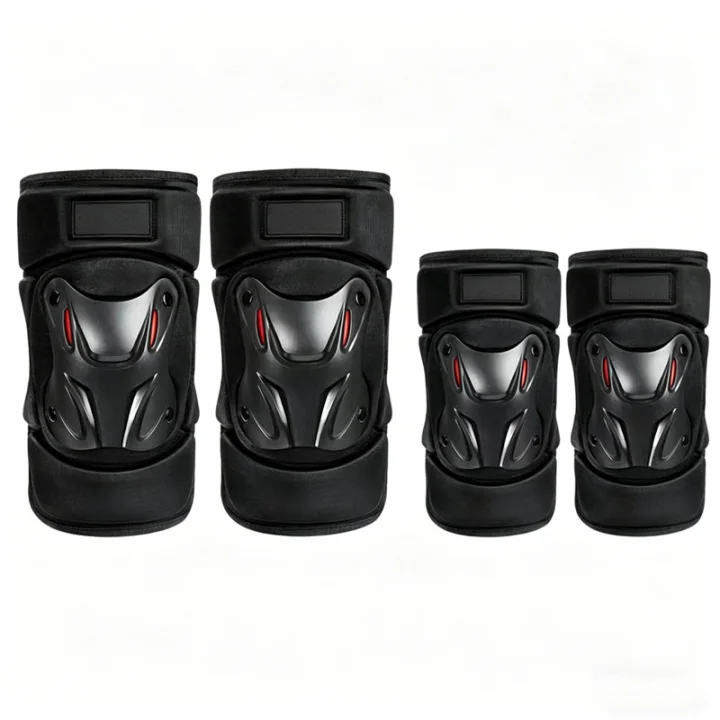 🏍️ Knie- & Ellbogenschoner 🛡️ Verstellbar & Stoßdämpfend – Ideal für Motorrad, Outdoor, Klettern und Arbeit