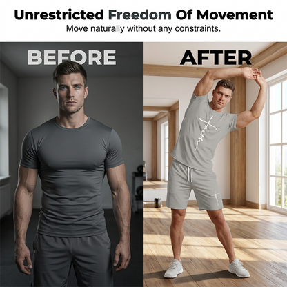 Set aus T-Shirt und Shorts mit „Faith“-Motiv für Herren