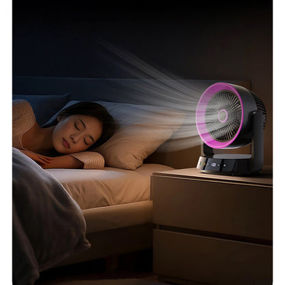 Quiet Desktop Fan with Smart LED Display
