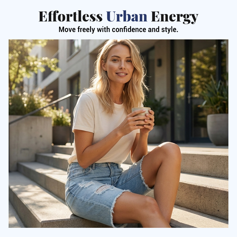👖 💙 Damens High-Waist Destroyed Jeansshorts – Figurbetont, lässig & sommerlich ✨
