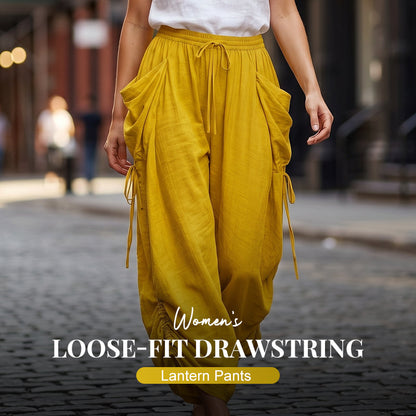 Damen-Laternenhose mit lockerer Passform und Kordelzug