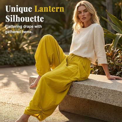 Damen-Laternenhose mit lockerer Passform und Kordelzug