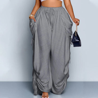 Damen-Laternenhose mit lockerer Passform und Kordelzug