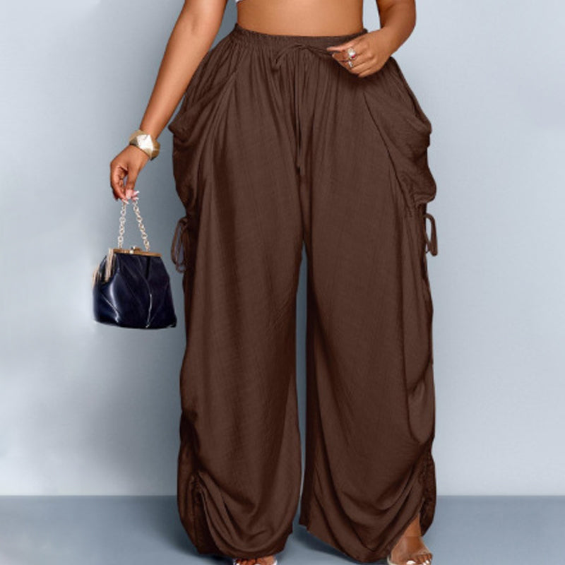 Damen-Laternenhose mit lockerer Passform und Kordelzug