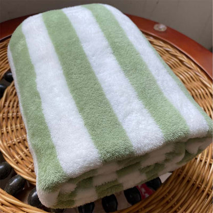 🔥🧣 50% RABATT! Gestreifte Korallenvelours-Handtücher – modernes Design, flauschige Qualität, erstklassiger Komfort. ✨