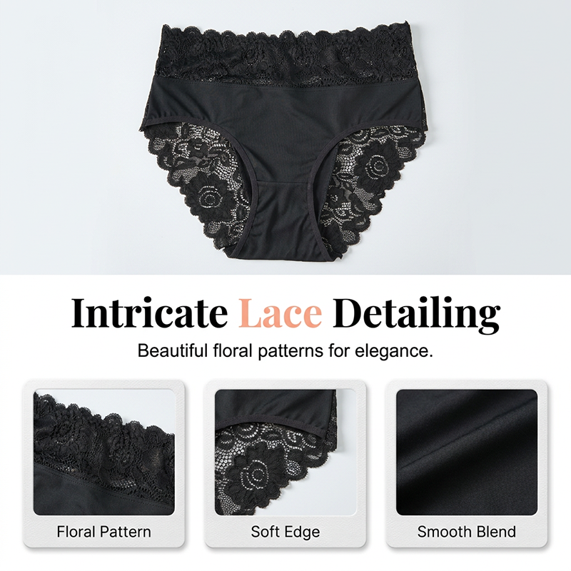 📢📢50 % RABATT !! ⏰Weiche, atmungsaktive Spitzen-Slips für Damen