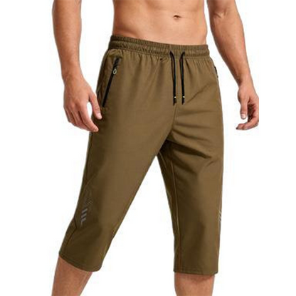 📢Mid-Season Sale: −50% nur für kurze Zeit⏰ 3/4-Jogginghose für Herren – Schnelltrocknend – Elastischer Bund, Reißverschlusstaschen, Leichtgewicht 🏃‍♂️