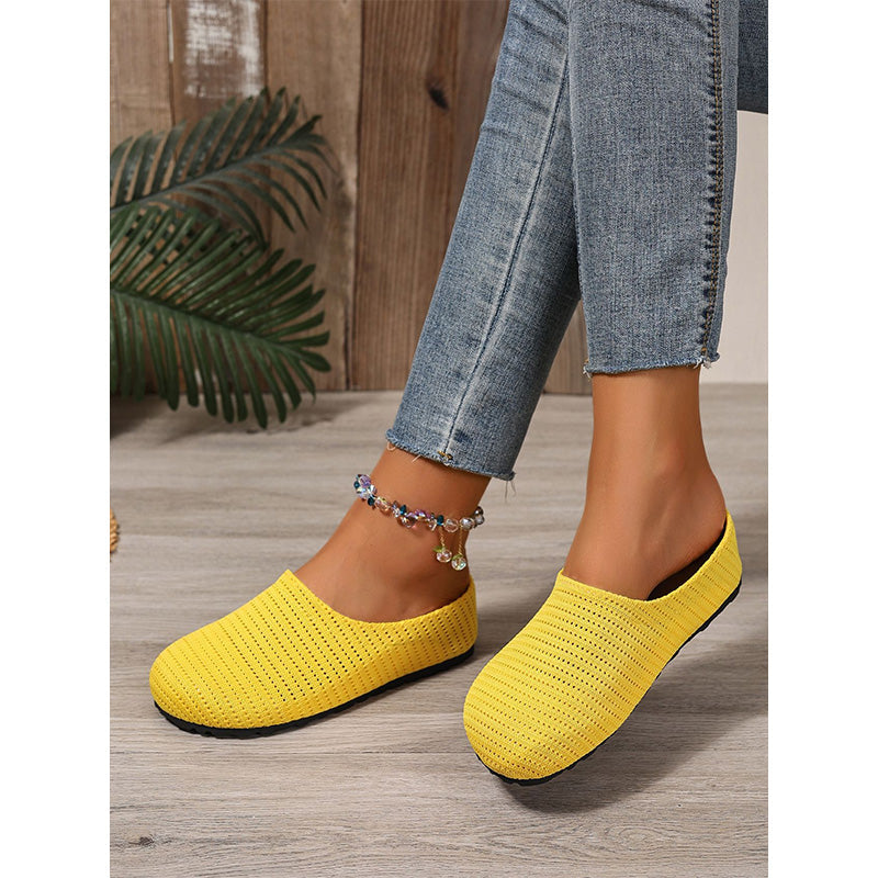 👟✨ Women's Breathable Knit Slip-On Mules – luftig, bequem, einfach reinschlüpfen. ☀️🌸