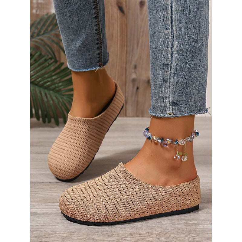👟✨ Women's Breathable Knit Slip-On Mules – luftig, bequem, einfach reinschlüpfen. ☀️🌸