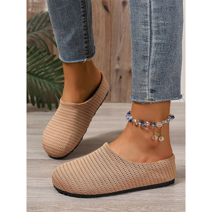 👟✨ Women's Breathable Knit Slip-On Mules – luftig, bequem, einfach reinschlüpfen. ☀️🌸