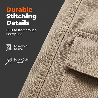 🩳 50% RABATT! ⏰ Herren stylische Arbeitskleidung Zip-Up Shorts – Robuste Verarbeitung & praktische Taschen – Perfekt für Werkstatt, Handwerk oder den aktiven Alltag – bequem und funktional 🔧