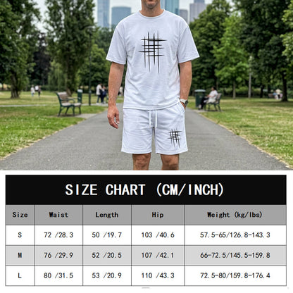 👕 2-teiliges Freizeit-Set für Herren – klare Linien, minimalistisches Design, bequem & vielseitig für Sommer & Alltag ☀️🩳