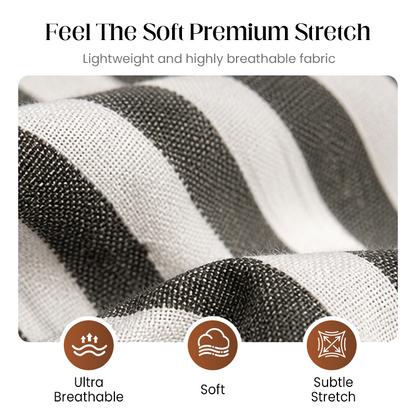 👗 NUR FÜR BEGRENZTE ZEIT: 40 % RABATT! ✨ Set aus gestreiftem Neckholder-Top und Hose – schick, luftig, perfekt für den Urlaub 🌊