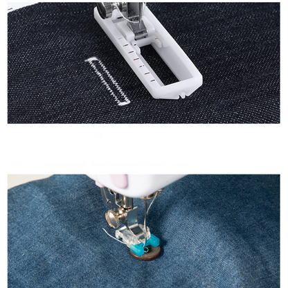 Multifunktionale Nähmaschine mit Overlock-Stich