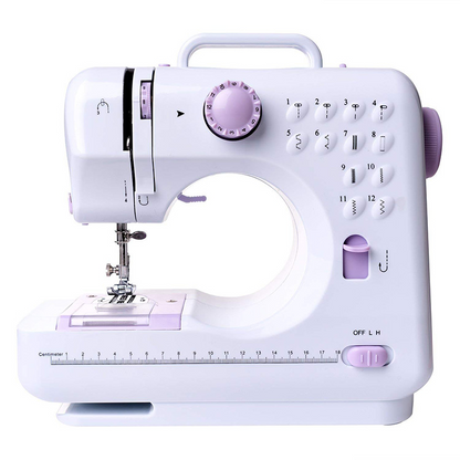 Multifunktionale Nähmaschine mit Overlock-Stich