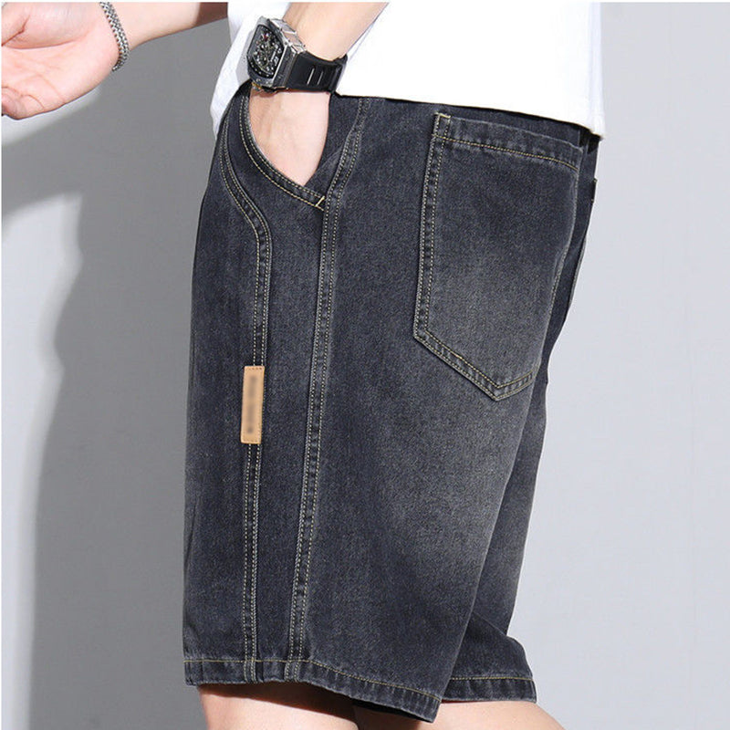 Vintage-Denim-Freizeitshorts für Herren