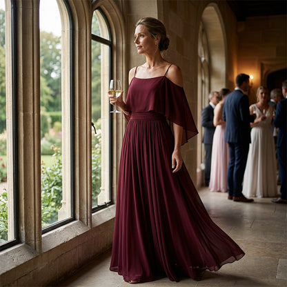 👗 Fließendes, ärmelloses Kleid mit einseitigem Ausschnitt – minimalistisches Design, weiter, weiterer Rock & edler Look, ideal für besondere Anlässe & den eleganten Alltag 🌙