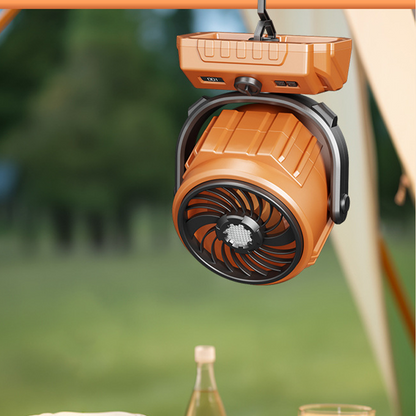 🌬️ 6-Zoll-Camping-Ventilator mit 100 Geschwindigkeitsstufen – oszillierend, mit LED-Beleuchtung, Digitalanzeige & großem Akku für Outdoor & Zuhause 🏕️