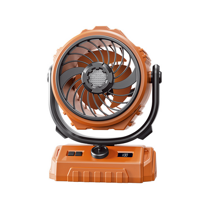 🌬️ 6-Zoll-Camping-Ventilator mit 100 Geschwindigkeitsstufen – oszillierend, mit LED-Beleuchtung, Digitalanzeige & großem Akku für Outdoor & Zuhause 🏕️