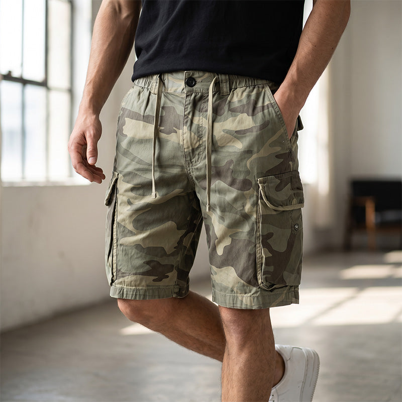 Herren Cargo-Shorts Lockere Passform Lässig
