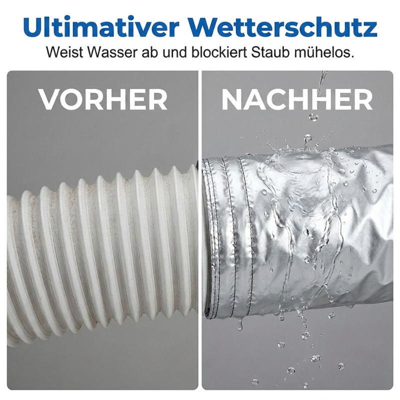 Schlauchabdeckung für mobile Klimageräte