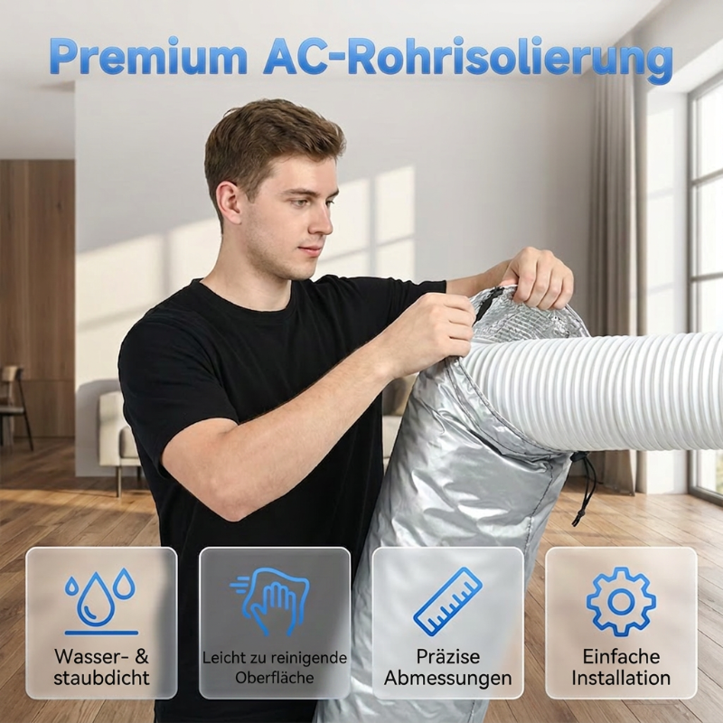 Schlauchabdeckung für mobile Klimageräte