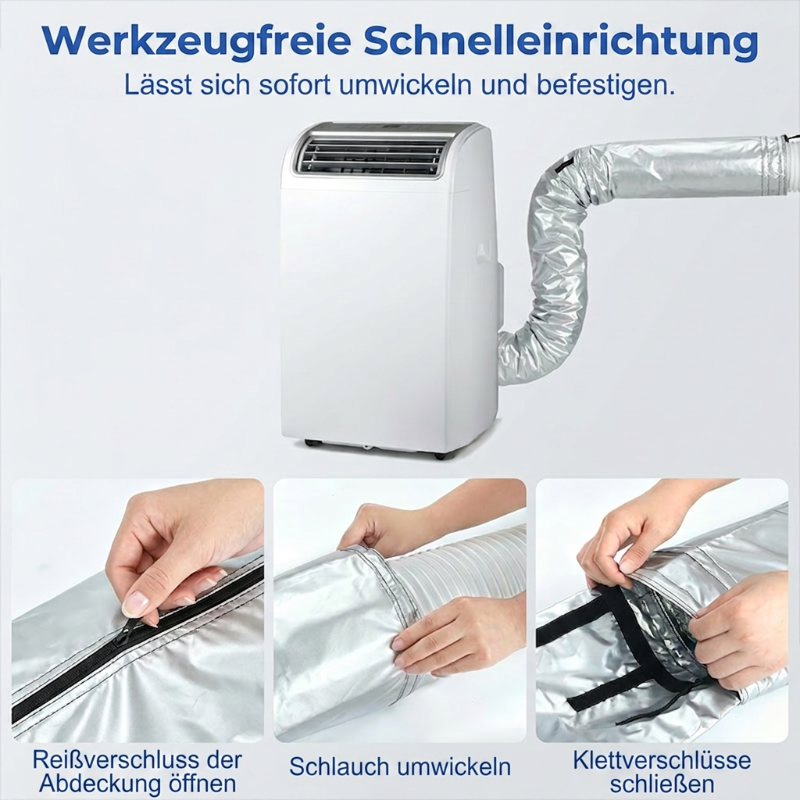 Schlauchabdeckung für mobile Klimageräte