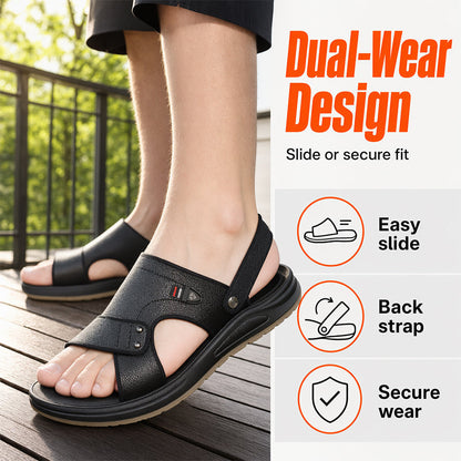 Herren-Sandalen für Sommer – vielseitig als Badeschuh & Freizeitsandale, weiche Sohle, rutschfest & bequem für Alltag & Strand 🏖️