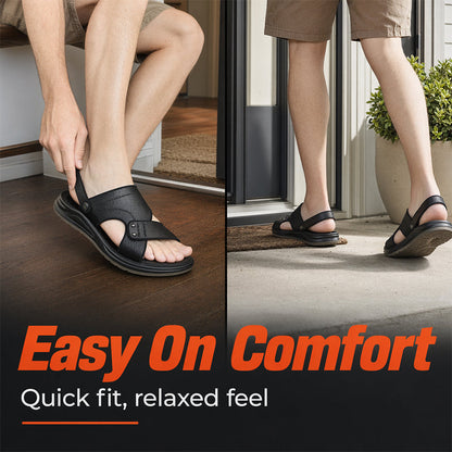 Herren-Sandalen für Sommer – vielseitig als Badeschuh & Freizeitsandale, weiche Sohle, rutschfest & bequem für Alltag & Strand 🏖️