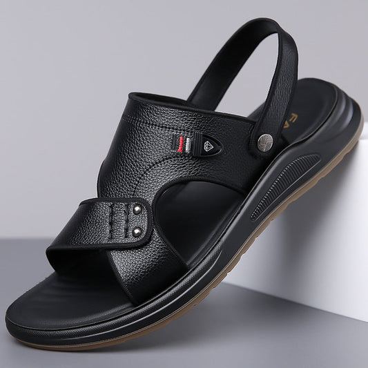 Herren-Sandalen für Sommer – vielseitig als Badeschuh & Freizeitsandale, weiche Sohle, rutschfest & bequem für Alltag & Strand 🏖️