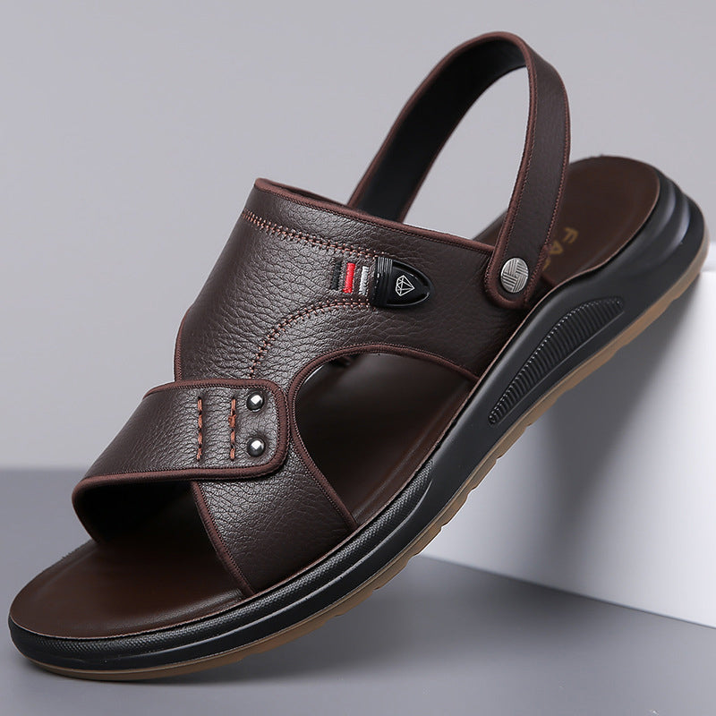 Herren-Sandalen für Sommer – vielseitig als Badeschuh & Freizeitsandale, weiche Sohle, rutschfest & bequem für Alltag & Strand 🏖️