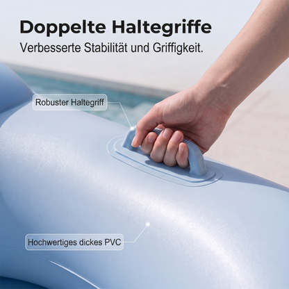 Aufblasbare Pool-Liege mit abnehmbarem Sonnendach