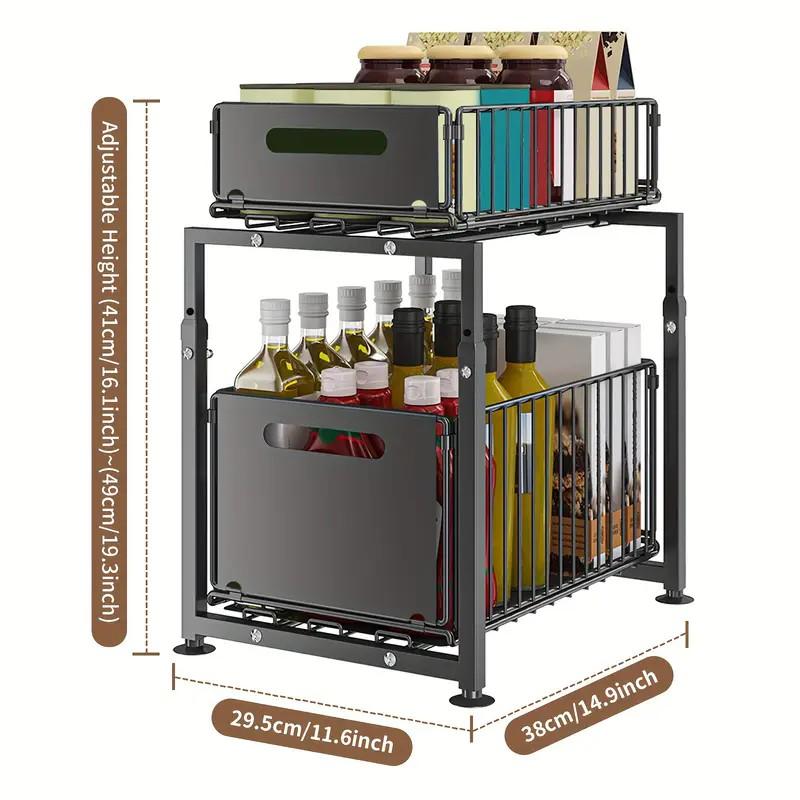 📦 60% RABATT! ⏰ Ausziehbares Aufbewahrungsregal – Höhenverstellbar, ideal für Küche, Bad & Spüle – Ordnung & Stauraum auf kleinstem Raum – praktisch & stabil ✨🏠🧴