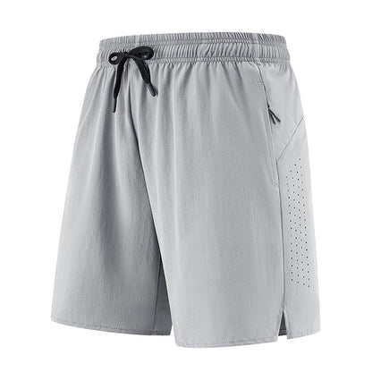 Men's Quick Dry Sports Shorts with Zipper Pockets
