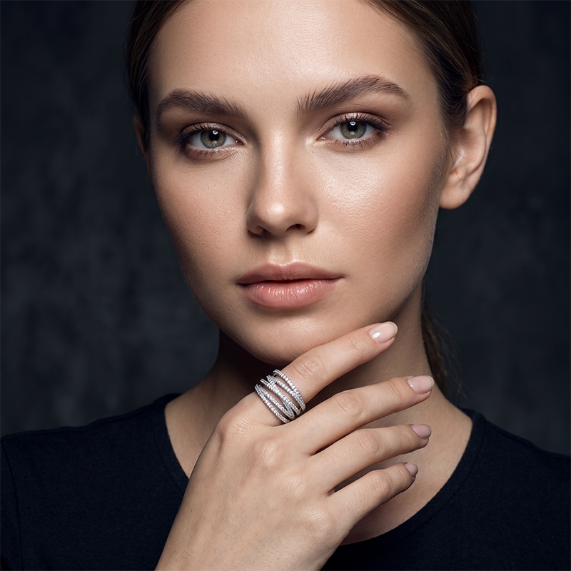 Vintage-Geometrie-Ring im mehrlagigen Stil – moderne Silhouette, vielseitig & perfekt für jeden Tag 💍
