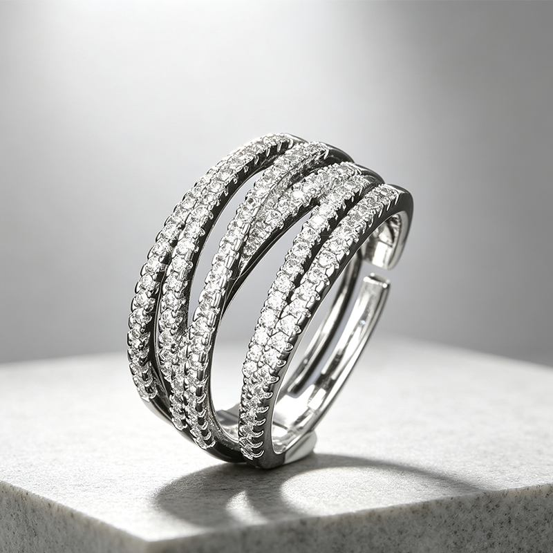 Vintage-Geometrie-Ring im mehrlagigen Stil – moderne Silhouette, vielseitig & perfekt für jeden Tag 💍