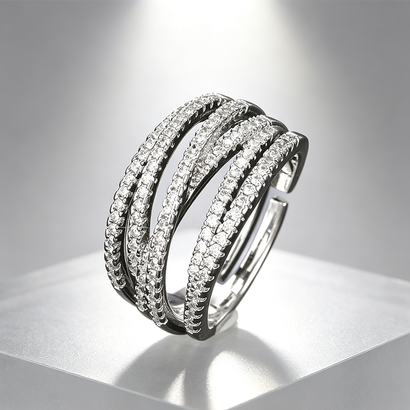 Vintage-Geometrie-Ring im mehrlagigen Stil – moderne Silhouette, vielseitig & perfekt für jeden Tag 💍