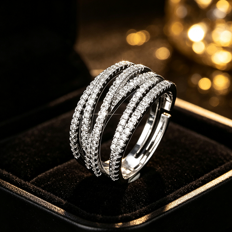 Vintage-Geometrie-Ring im mehrlagigen Stil – moderne Silhouette, vielseitig & perfekt für jeden Tag 💍